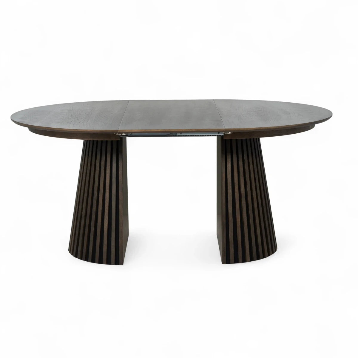 Runder Esstisch ø120 cm Svendborg - Ausziehbar bis 220 cm - Räuchereiche - FURNHOUSE