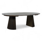 Runder Esstisch ø120 cm Svendborg - Ausziehbar bis 220 cm - Räuchereiche - FURNHOUSE