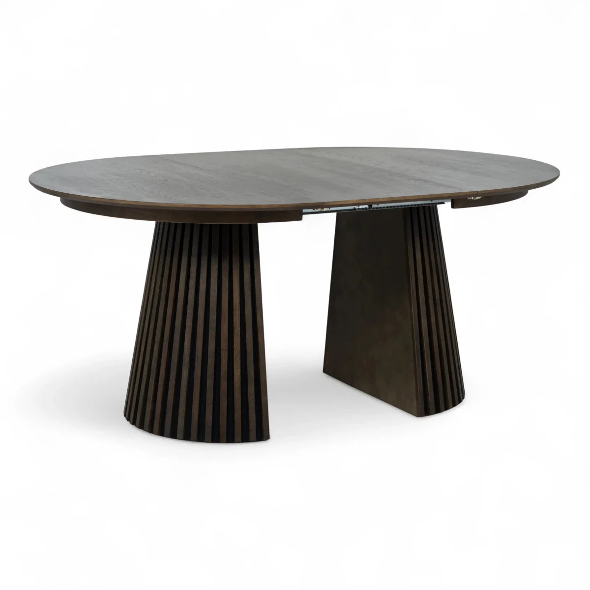 Runder Esstisch ø120 cm Svendborg - Ausziehbar bis 220 cm - Räuchereiche - FURNHOUSE