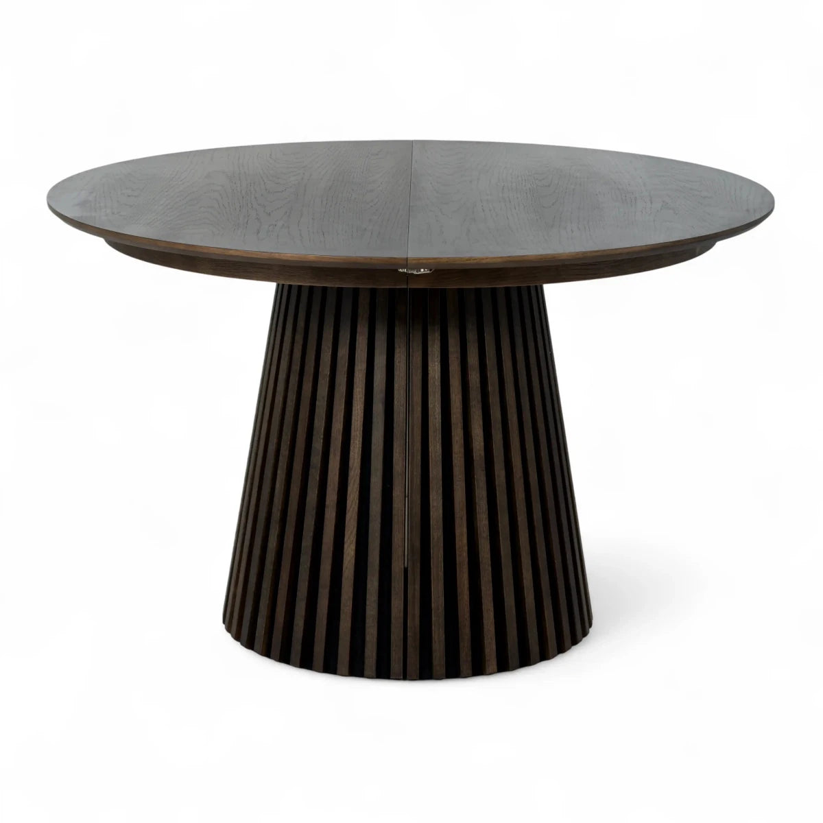 Runder Esstisch ø120 cm Svendborg - Ausziehbar bis 220 cm - Räuchereiche - FURNHOUSE