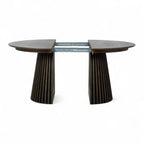 Runder Esstisch ø120 cm Svendborg - Ausziehbar bis 220 cm - Räuchereiche - FURNHOUSE