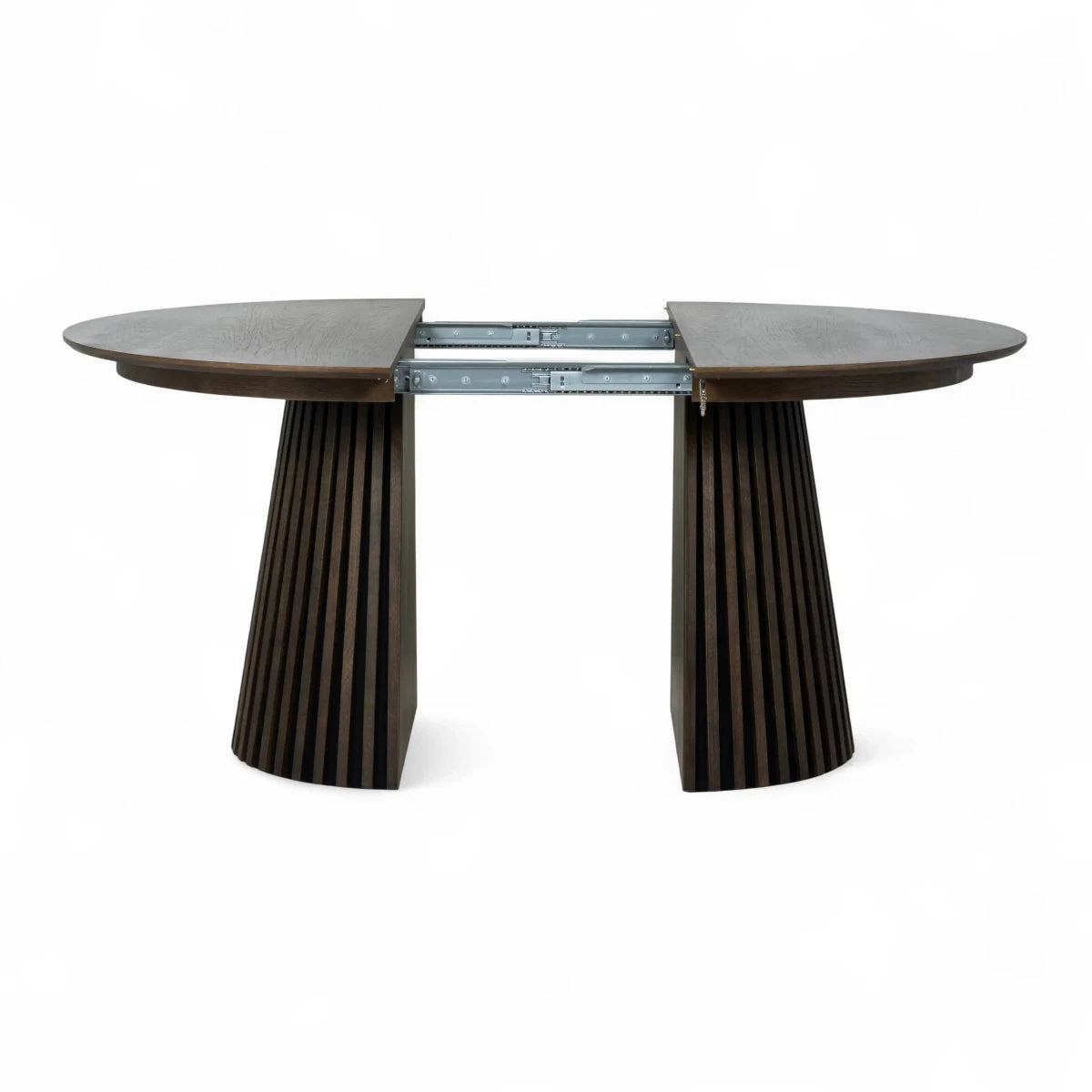 Runder Esstisch ø120 cm Svendborg - Ausziehbar bis 220 cm - Räuchereiche - FURNHOUSE