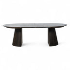 Runder Esstisch ø140 cm Svendborg - Ausziehbar bis 240 cm - Räuchereiche - FURNHOUSE