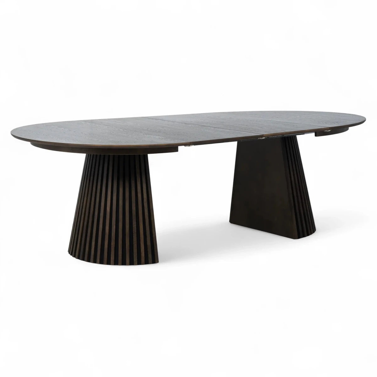 Runder Esstisch ø140 cm Svendborg - Ausziehbar bis 240 cm - Räuchereiche - FURNHOUSE