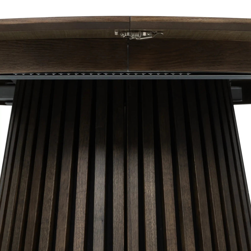 Runder Esstisch ø140 cm Svendborg - Ausziehbar bis 240 cm - Räuchereiche - FURNHOUSE