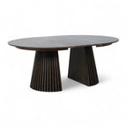 Runder Esstisch ø140 cm Svendborg - Ausziehbar bis 240 cm - Räuchereiche - FURNHOUSE