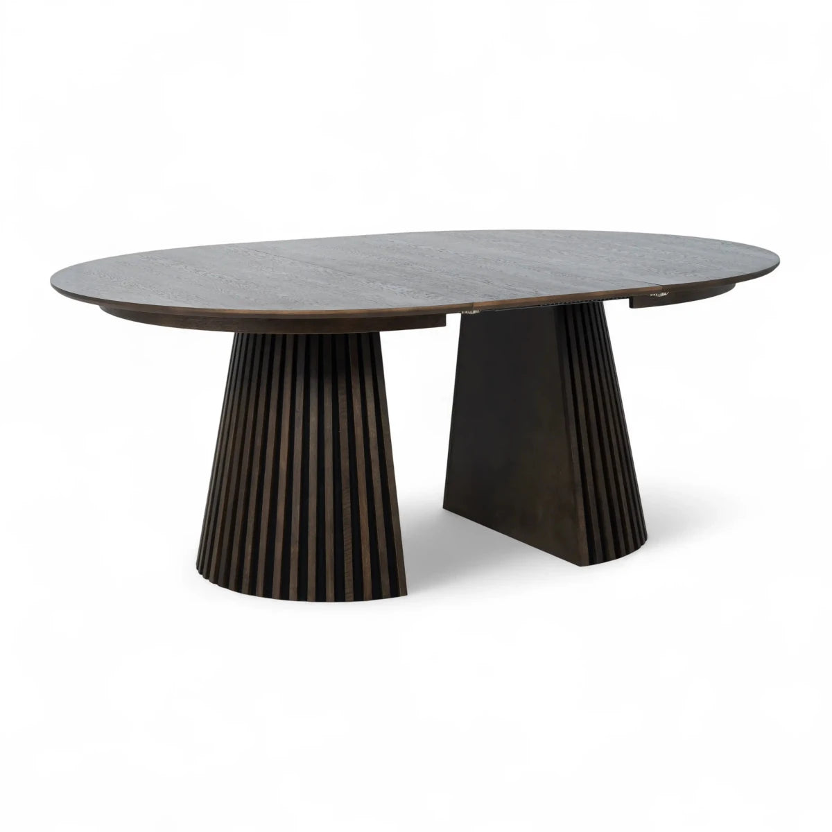 Runder Esstisch ø140 cm Svendborg - Ausziehbar bis 240 cm - Räuchereiche - FURNHOUSE