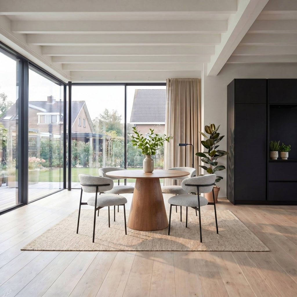 Runder Esstisch ø120 cm - Wildeiche - FURNHOUSE
