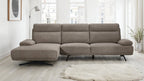 Seattle L-Form Ecksofa Links - Stoffbezug Braun - FURNHOUSE