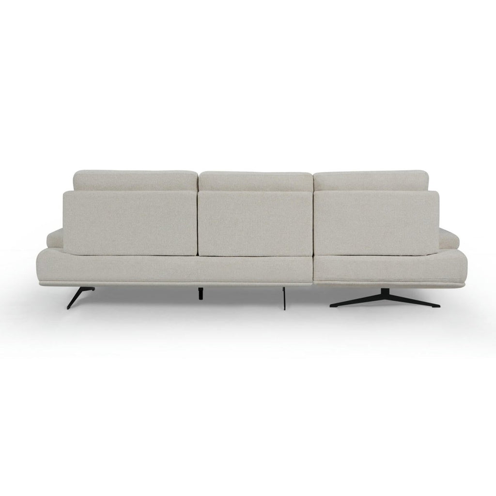 Seattle L-Form Ecksofa Links - Stoffbezug Creme Weiß - FURNHOUSE