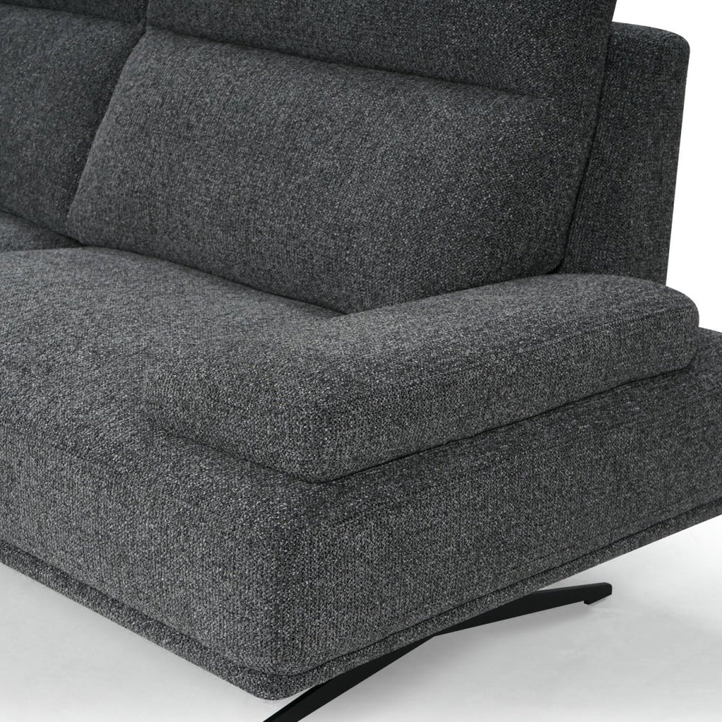 Seattle L-Form Ecksofa Links - Stoffbezug Grau - FURNHOUSE