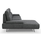 Seattle L-Form Ecksofa Links - Stoffbezug Grau - FURNHOUSE