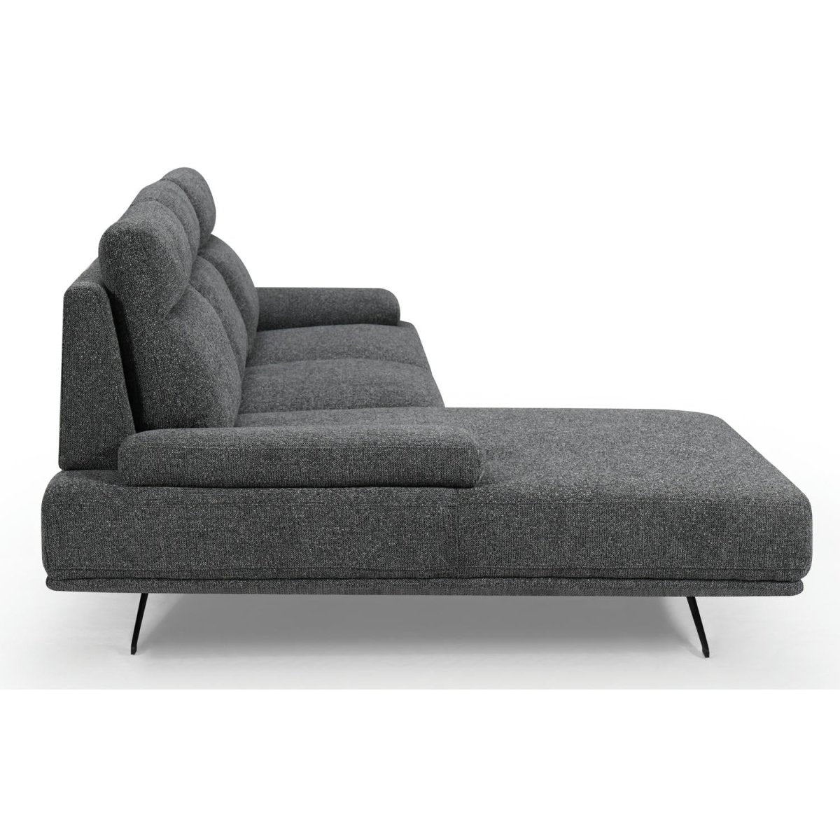 Seattle L-Form Ecksofa Links - Stoffbezug Grau - FURNHOUSE
