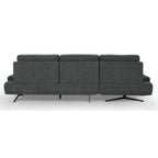 Seattle L-Form Ecksofa Links - Stoffbezug Grau - FURNHOUSE