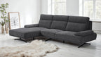 Seattle L-Form Ecksofa Links - Stoffbezug Grau - FURNHOUSE