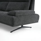 Seattle L-Form Ecksofa Links - Stoffbezug Grau - FURNHOUSE