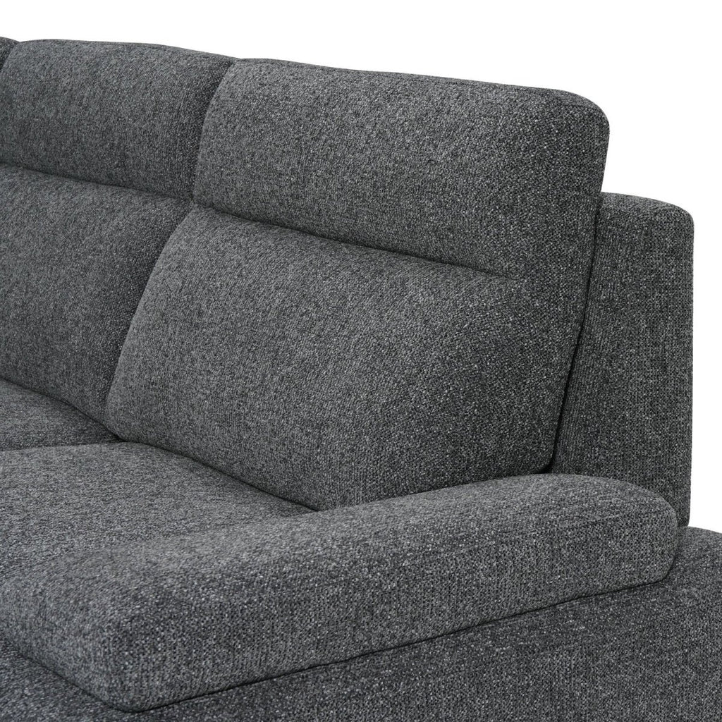 Seattle L-Form Ecksofa Links - Stoffbezug Grau - FURNHOUSE