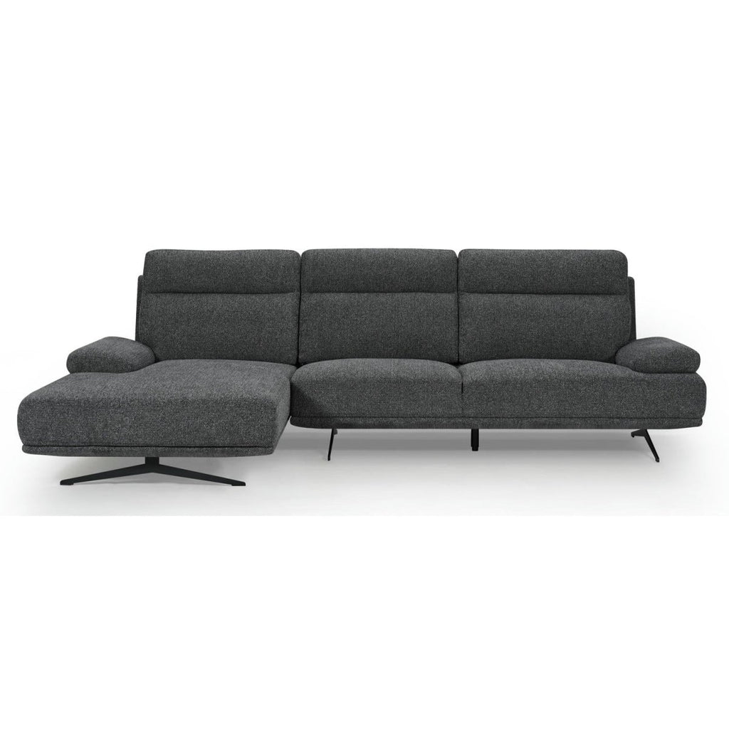 Seattle L-Form Ecksofa Links - Stoffbezug Grau - FURNHOUSE