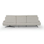 Seattle L-Form Ecksofa Rechts - Stoffbezug Creme Weiß - FURNHOUSE