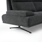 Seattle L-Form Ecksofa Rechts - Stoffbezug Grau - FURNHOUSE