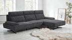 Seattle L-Form Ecksofa Rechts - Stoffbezug Grau - FURNHOUSE
