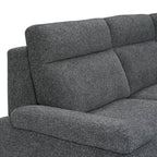 Seattle L-Form Ecksofa Rechts - Stoffbezug Grau - FURNHOUSE