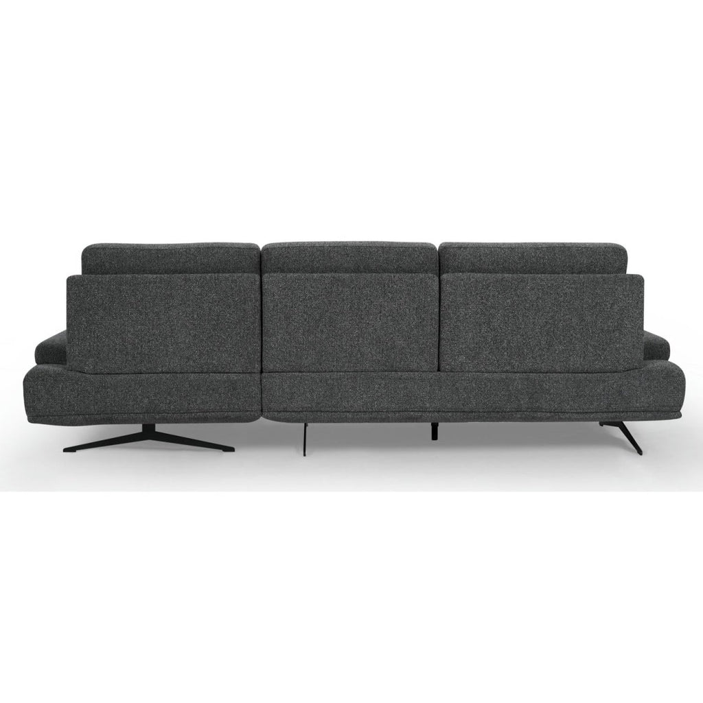 Seattle L-Form Ecksofa Rechts - Stoffbezug Grau - FURNHOUSE