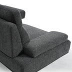 Seattle L-Form Ecksofa Rechts - Stoffbezug Grau - FURNHOUSE