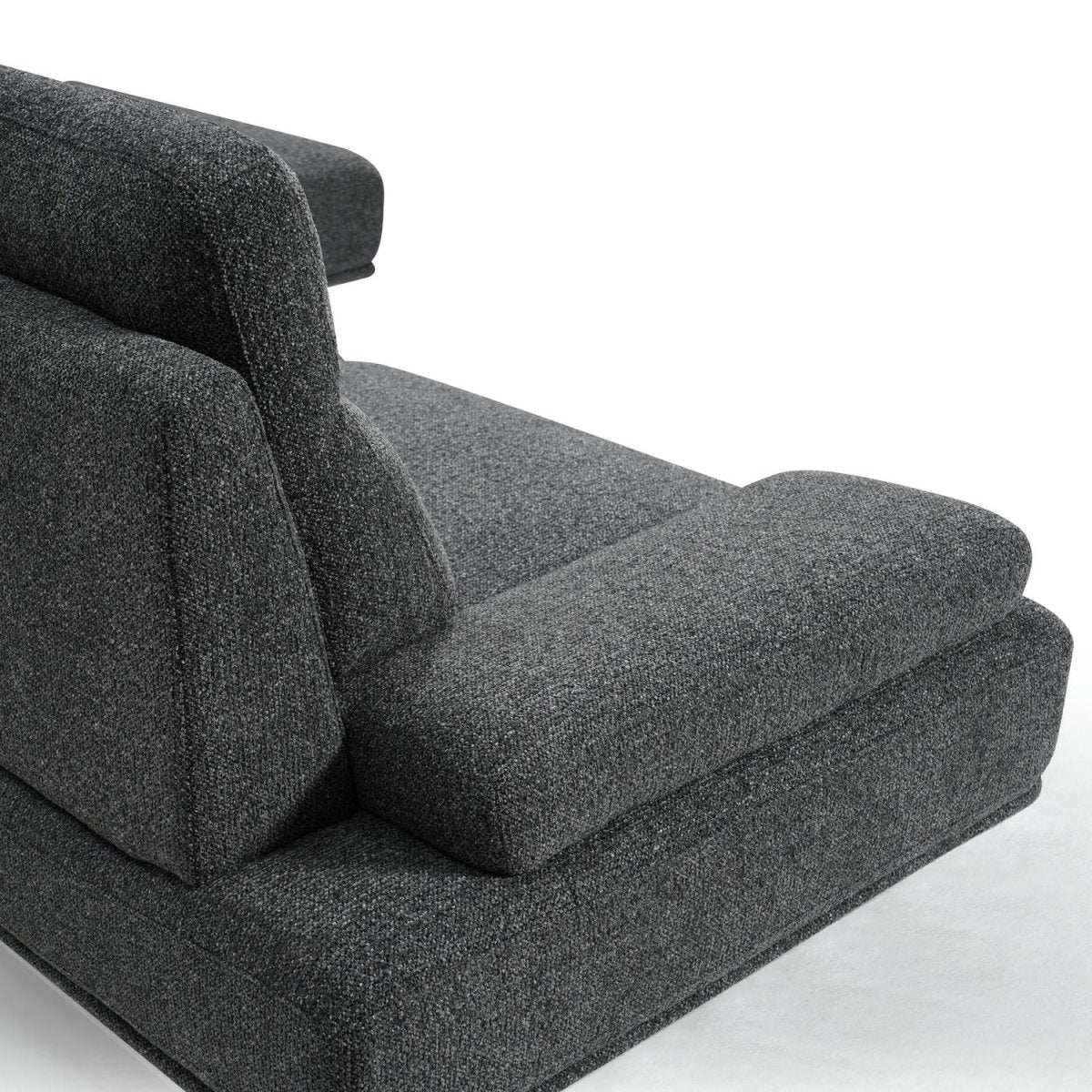 Seattle L-Form Ecksofa Rechts - Stoffbezug Grau - FURNHOUSE