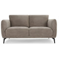 2-Sitzer Sofa Selena Taupe von vorne