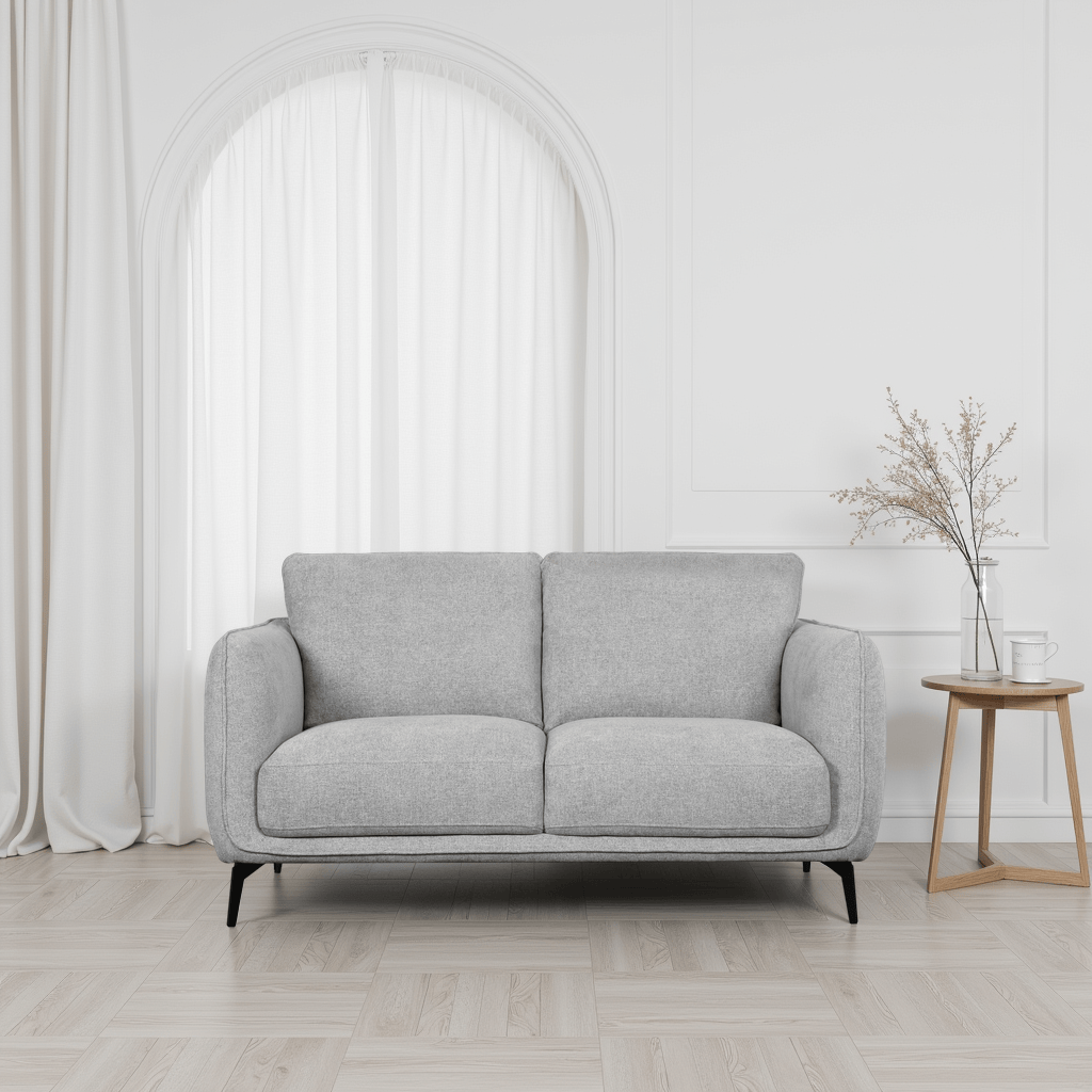 Selena 2-Sitzer Sofa - Stoffbezug Grau - FURNHOUSE