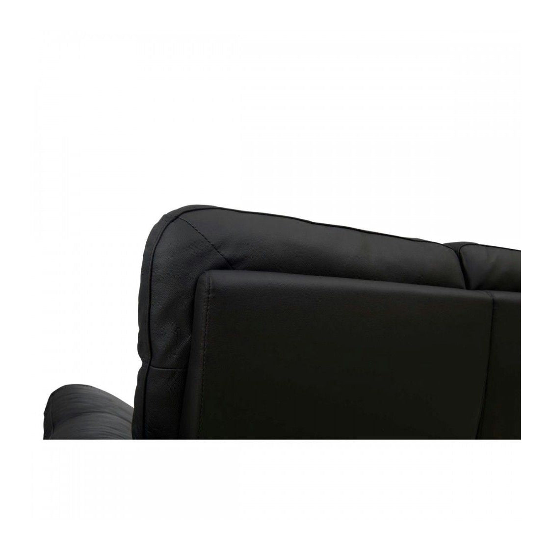 Armlehne in Nahaufnahme, 2-Sitzer Relaxsofa Selesta Schwarz