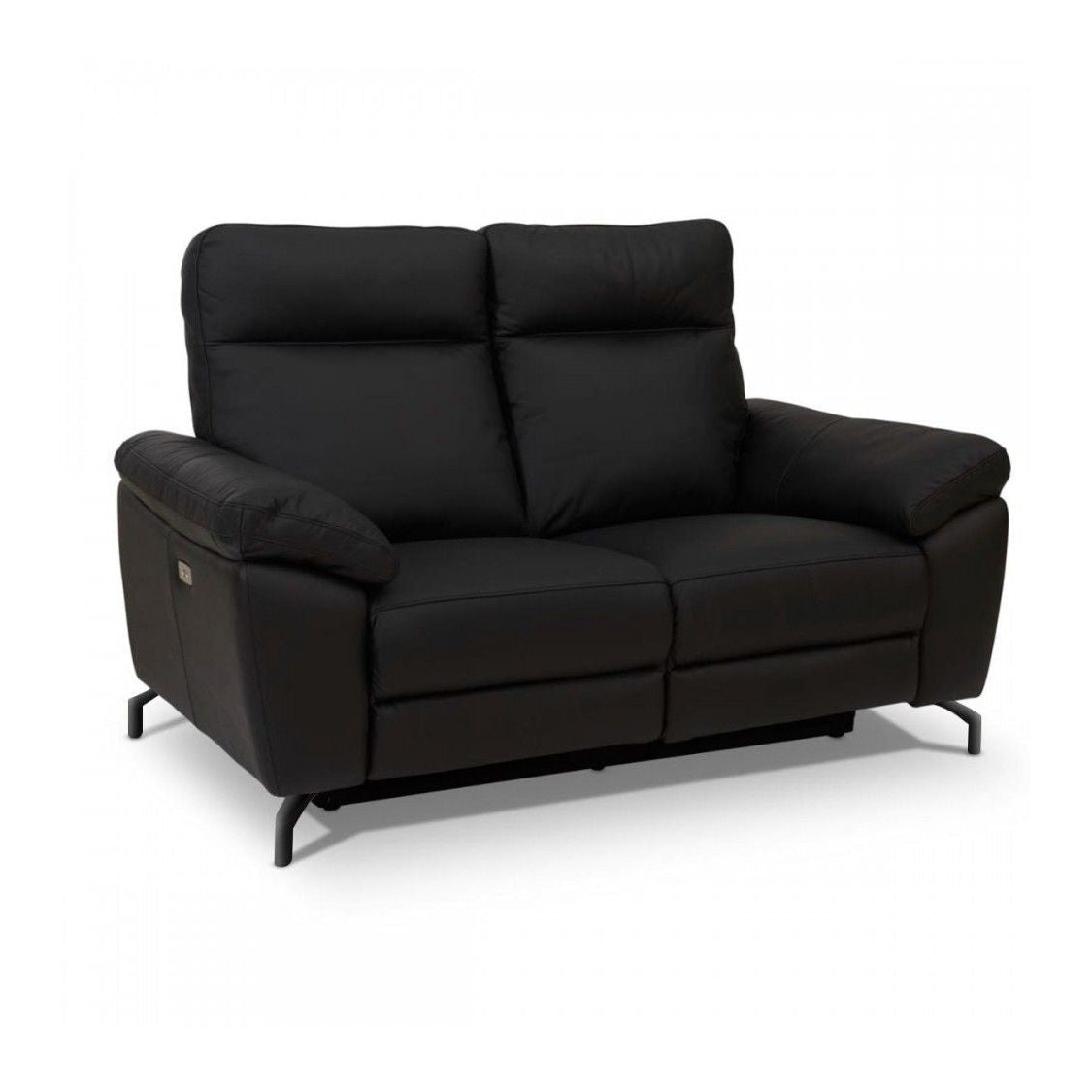 2-Sitzer Relaxsofa Selesta Schwarz von vorne