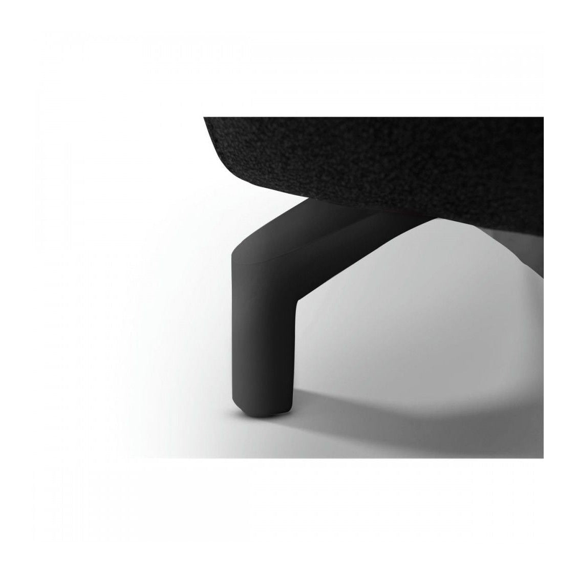 Fuß im Detail, 2-Sitzer Relaxsofa Selesta Schwarz
