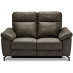 Selesta 2-Sitzer Sofa – mit Elektrische Relaxfunktion, USB - Stoffbezug Taupe Grau - FURNHOUSE