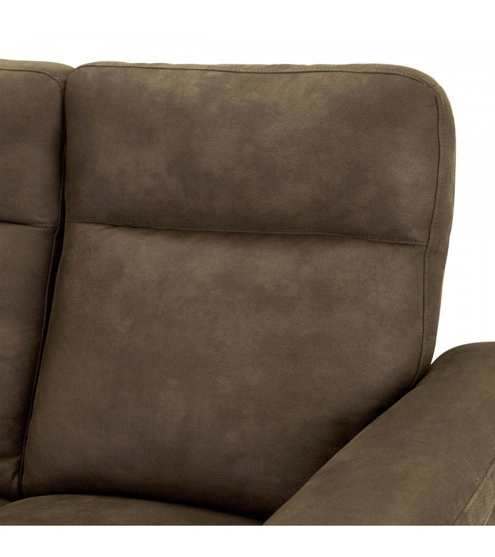 Selesta 3-Sitzer Sofa – mit Elektrische Relaxfunktion, USB - Stoffbezug Taupe Grau