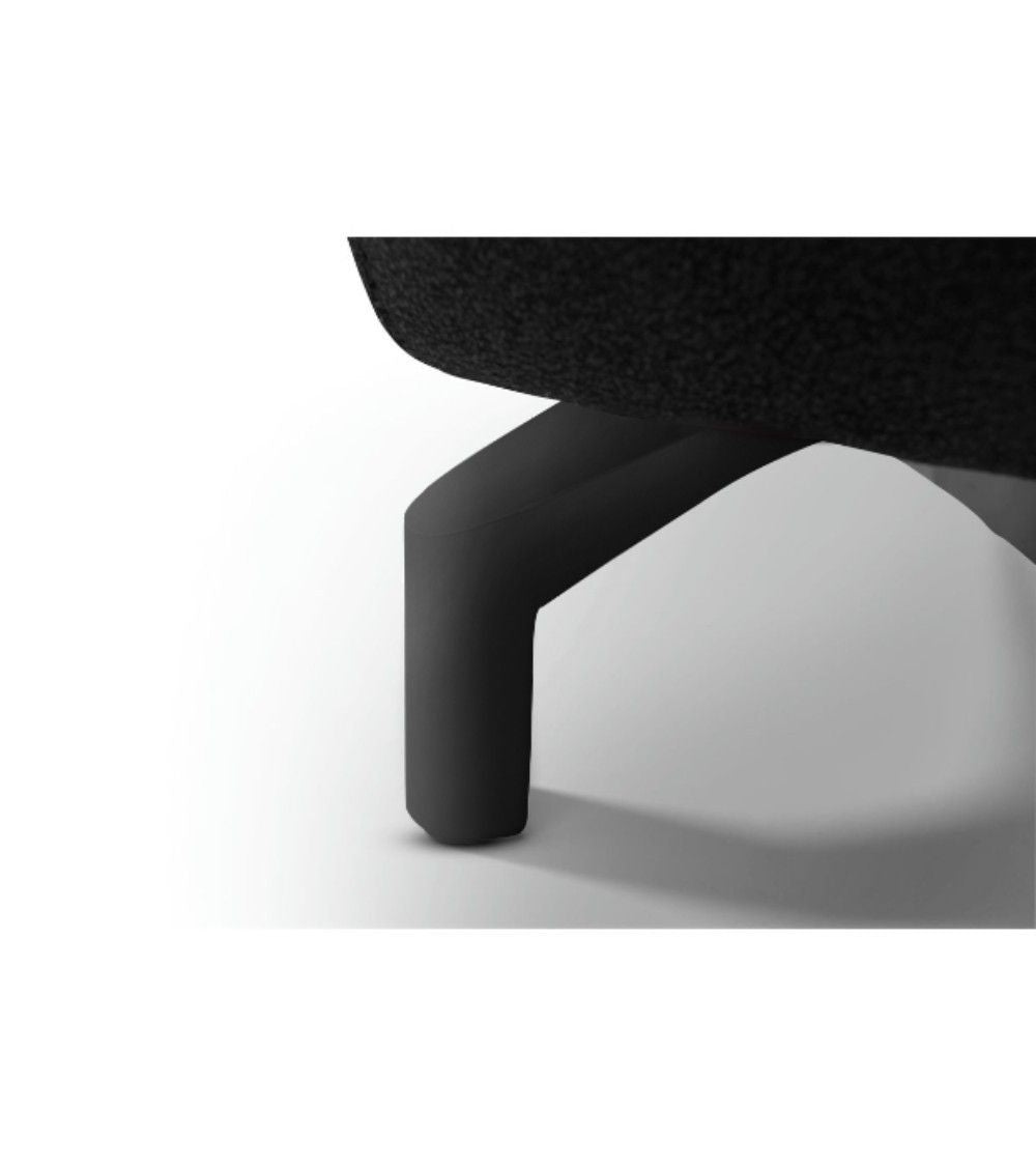 Selesta 3-Sitzer Sofa – mit Elektrische Relaxfunktion, USB - Stoffbezug Schwarz