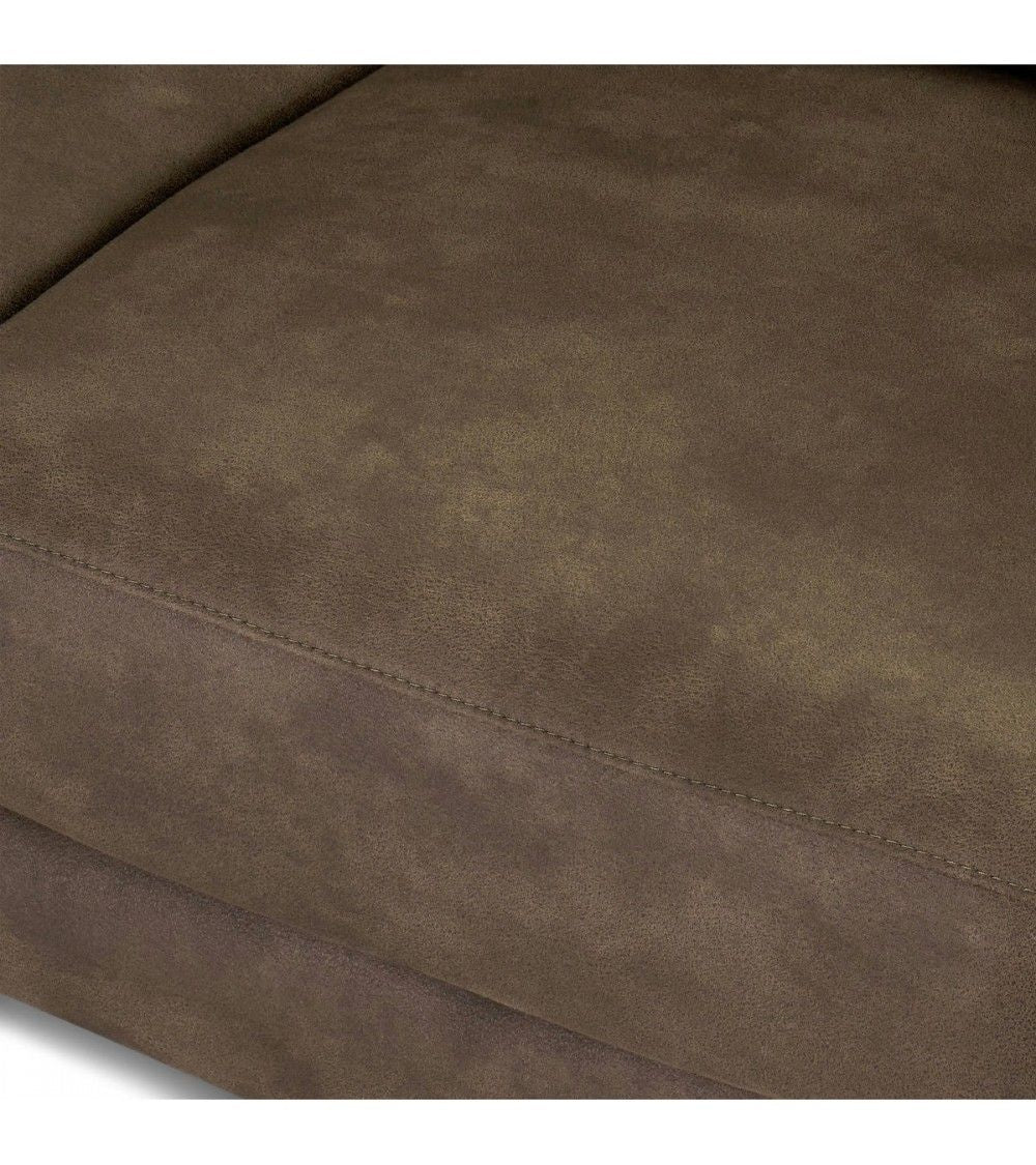 Selesta 3-Sitzer Sofa – mit Elektrische Relaxfunktion, USB - Stoffbezug Taupe Grau
