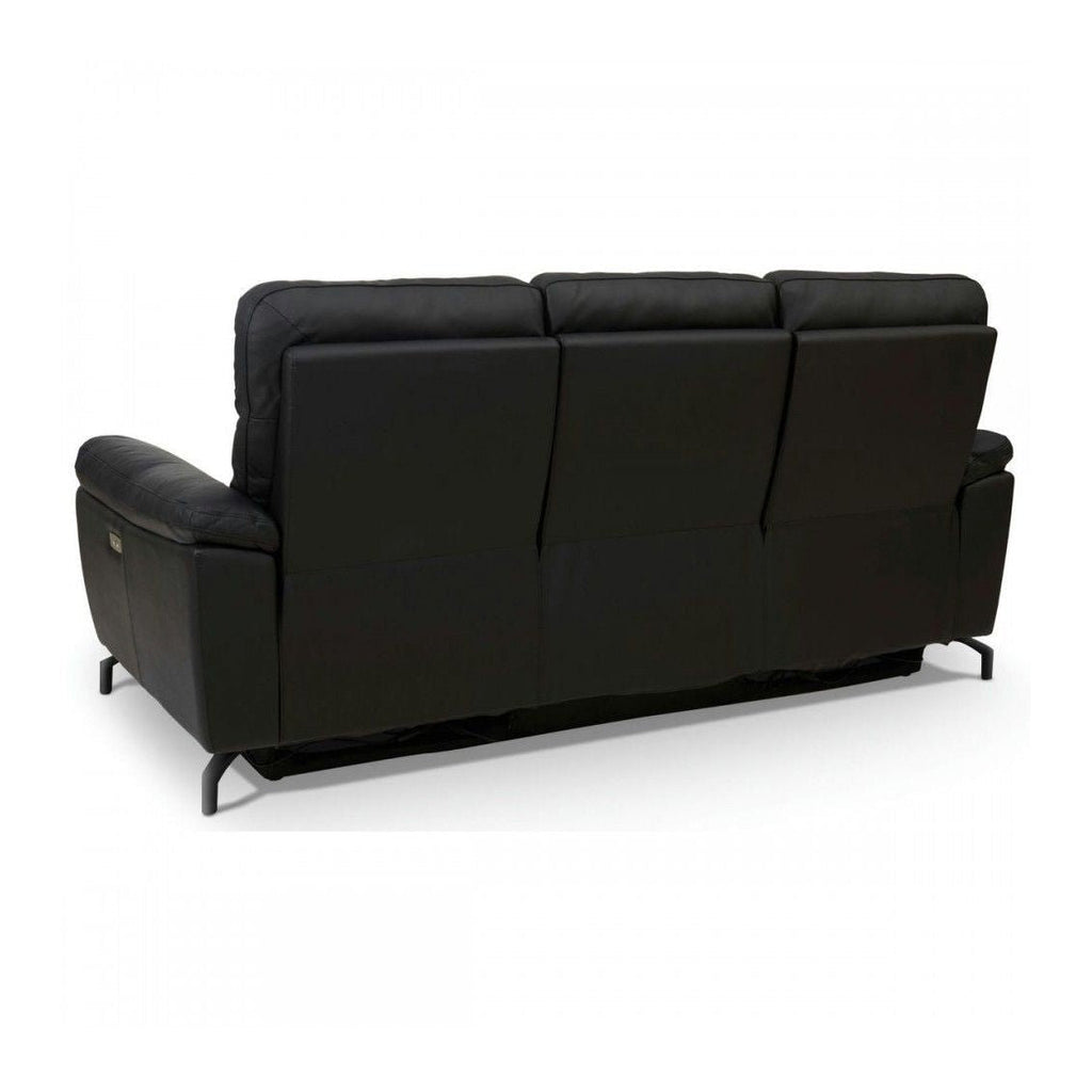 3-Sitzer Relaxsofa Selesta Schwarz von hinten