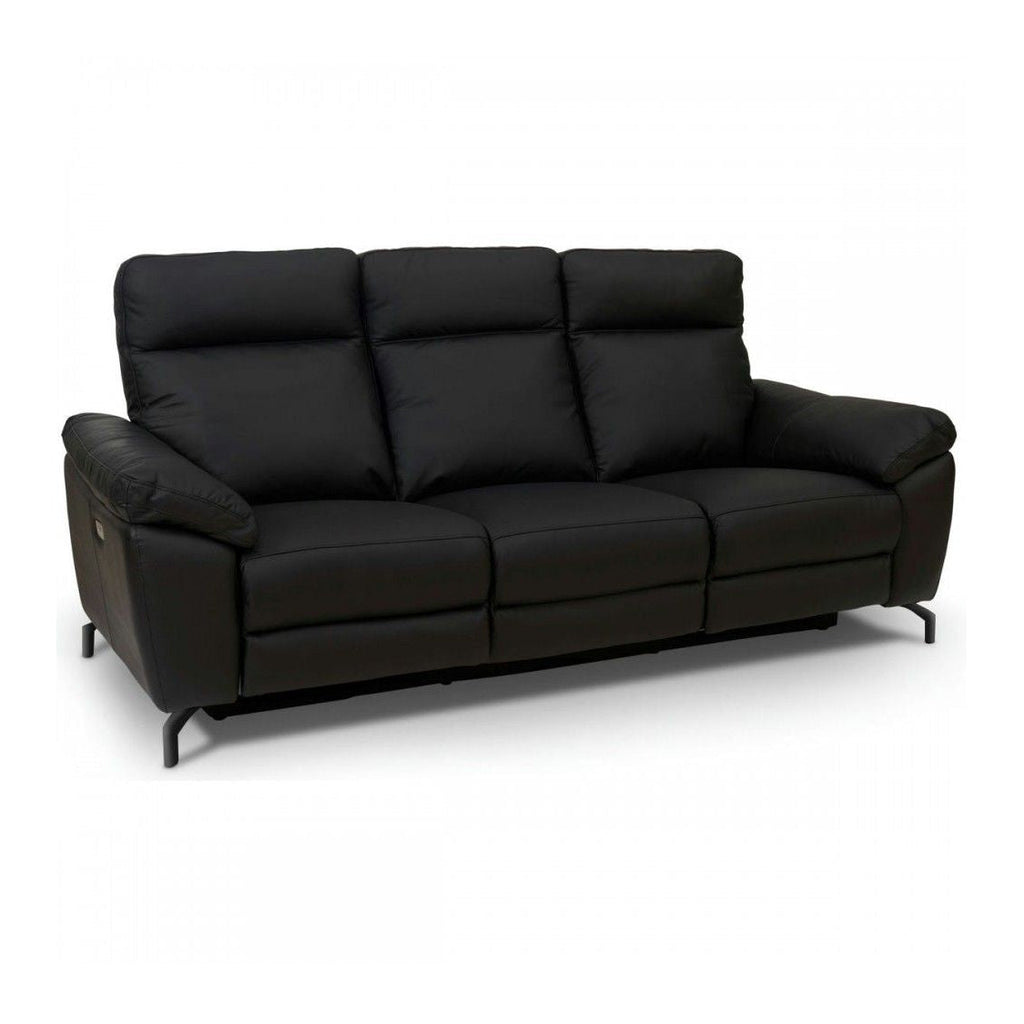 3-Sitzer Relaxsofa Selesta Schwarz von vorne
