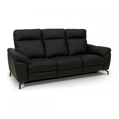 3-Sitzer Relaxsofa Selesta Schwarz von vorne