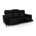 3-Sitzer Relaxsofa Selesta Schwarz in Liegeposition
