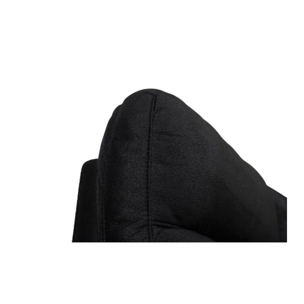 Armlehne im Detail, 3-Sitzer Relaxsofa Selesta Schwarz