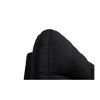 Armlehne im Detail, 3-Sitzer Relaxsofa Selesta Schwarz
