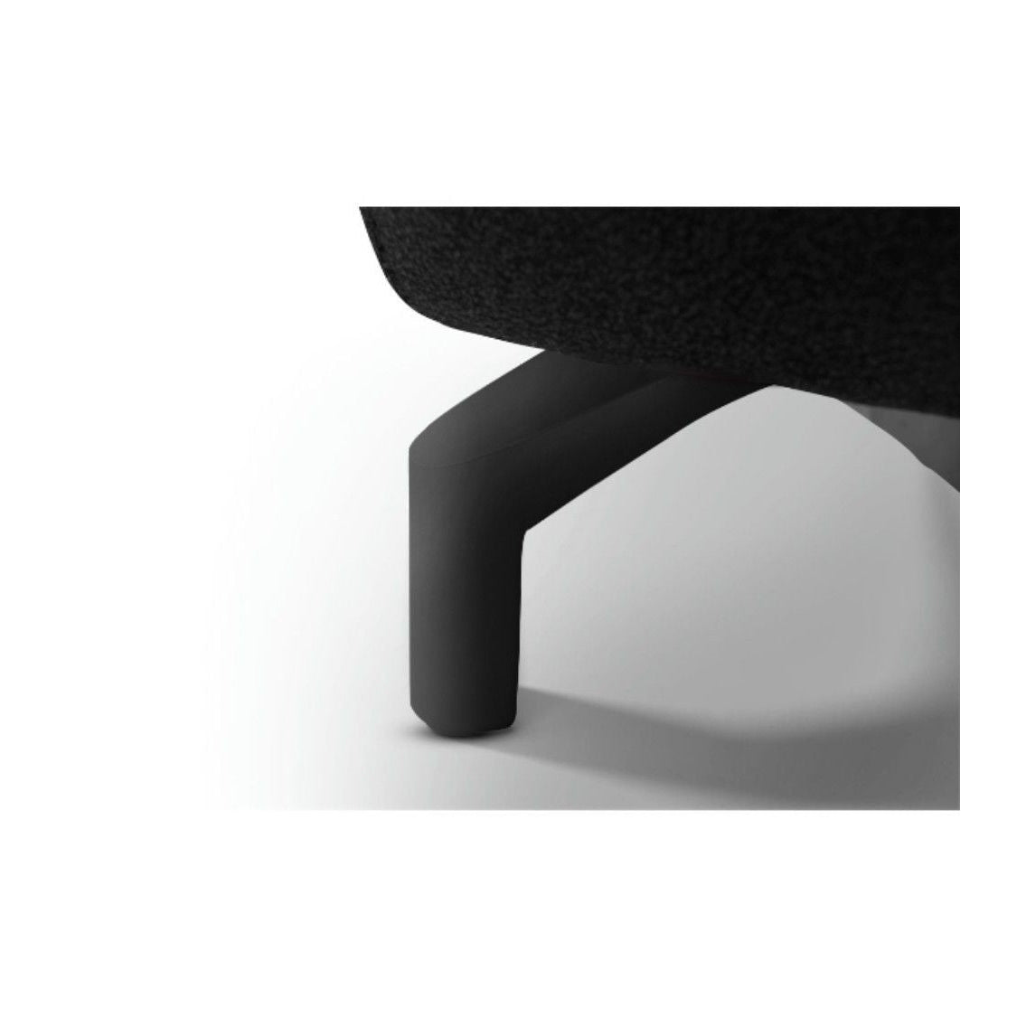 Fuß im Detail, 3-Sitzer Relaxsofa Selesta Schwarz