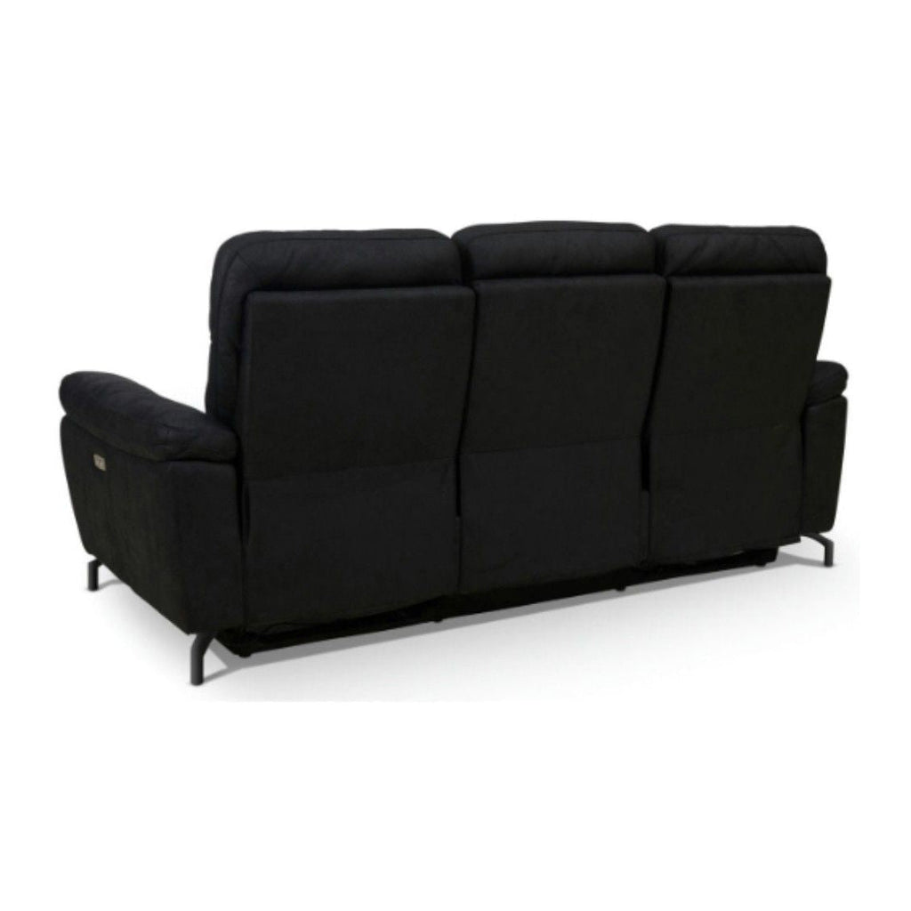 3-Sitzer Relaxsofa Selesta Schwarz von hinten
