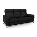 3-Sitzer Relaxsofa Selesta Schwarz schräg von vorne