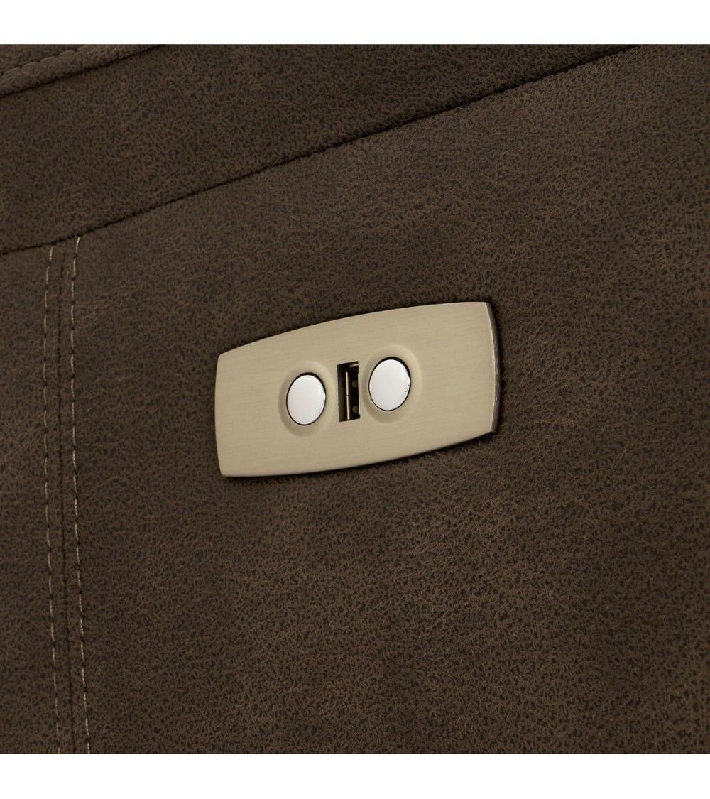 Selesta 3-Sitzer Sofa – mit Elektrische Relaxfunktion, USB - Stoffbezug Taupe Grau - FURNHOUSE