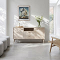 Sideboard mit 2 Türen - 160 cm breit - Eiche bianco - FURNHOUSE
