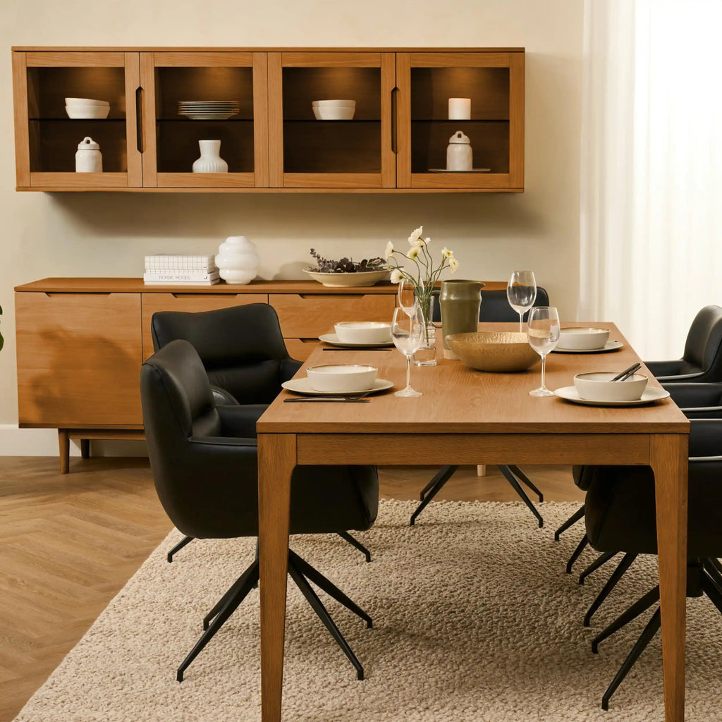 Sideboard mit 3 Türen - 213 cm breit - Wildeiche - FURNHOUSE